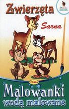 ZWIERZAKI SARNA MALOWANKI WODĄ MALOWANE