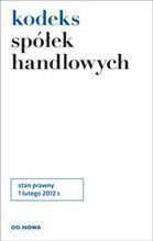 KODEKS SPÓŁEK HANDLOWYCH 01.02.2012